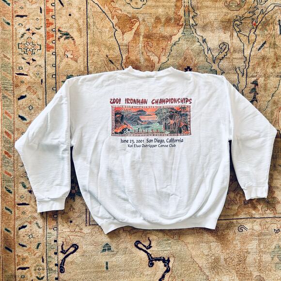 Vintage 2001 Outrigger Canoe Club Sweatshirt Mens 2XL Kai Elua - Picture 11 of 11